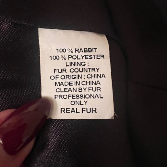 Michael Kors Black Fur Vest - Picture 5 of 5